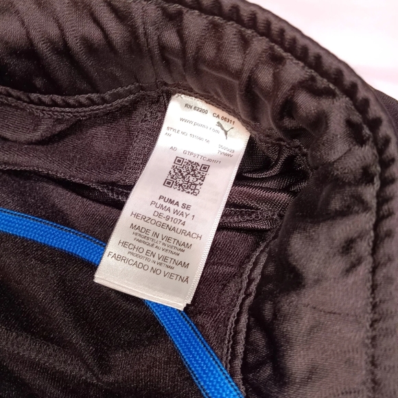 Puma mens way 1 DE-91074 SIZE LARGE BLACK/BLUE GREAT CONDITION - Picture 4 of 7